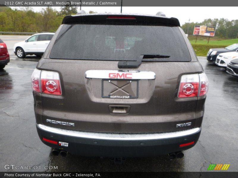 Medium Brown Metallic / Cashmere 2012 GMC Acadia SLT AWD