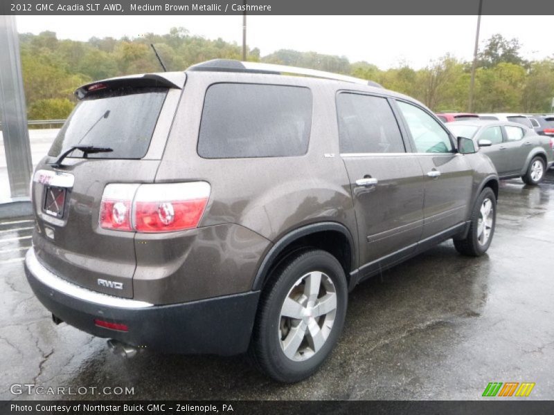 Medium Brown Metallic / Cashmere 2012 GMC Acadia SLT AWD
