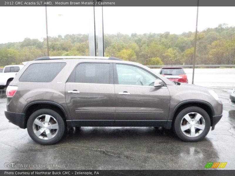 Medium Brown Metallic / Cashmere 2012 GMC Acadia SLT AWD