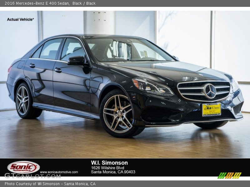 Black / Black 2016 Mercedes-Benz E 400 Sedan