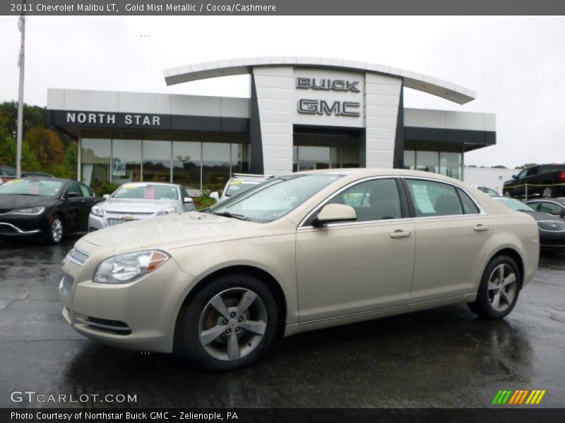 Gold Mist Metallic / Cocoa/Cashmere 2011 Chevrolet Malibu LT