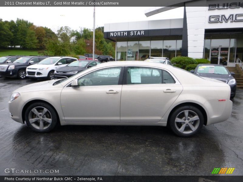 Gold Mist Metallic / Cocoa/Cashmere 2011 Chevrolet Malibu LT