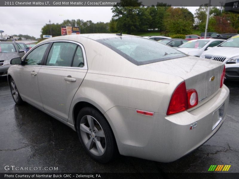 Gold Mist Metallic / Cocoa/Cashmere 2011 Chevrolet Malibu LT