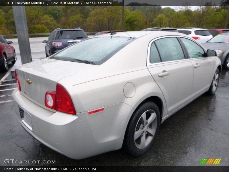 Gold Mist Metallic / Cocoa/Cashmere 2011 Chevrolet Malibu LT