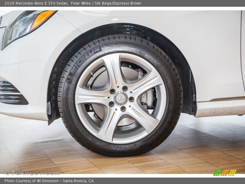 Polar White / Silk Beige/Espresso Brown 2016 Mercedes-Benz E 350 Sedan