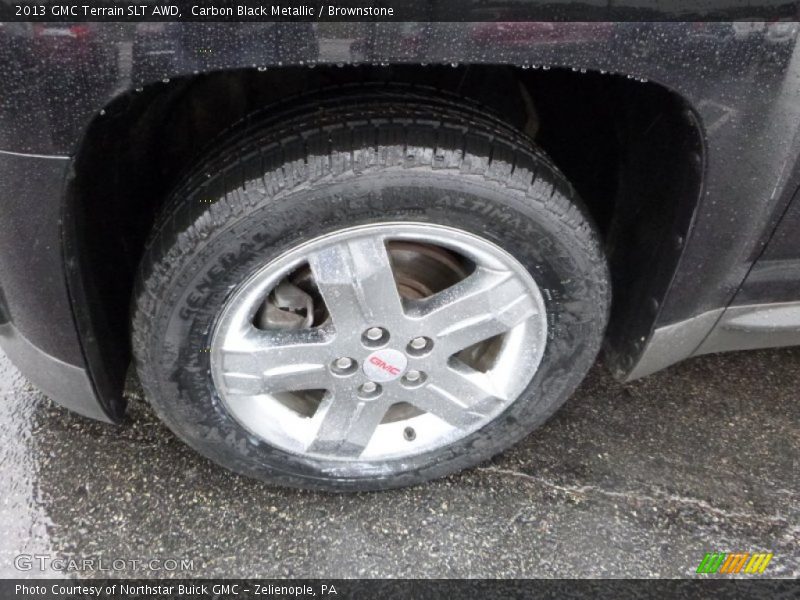 Carbon Black Metallic / Brownstone 2013 GMC Terrain SLT AWD