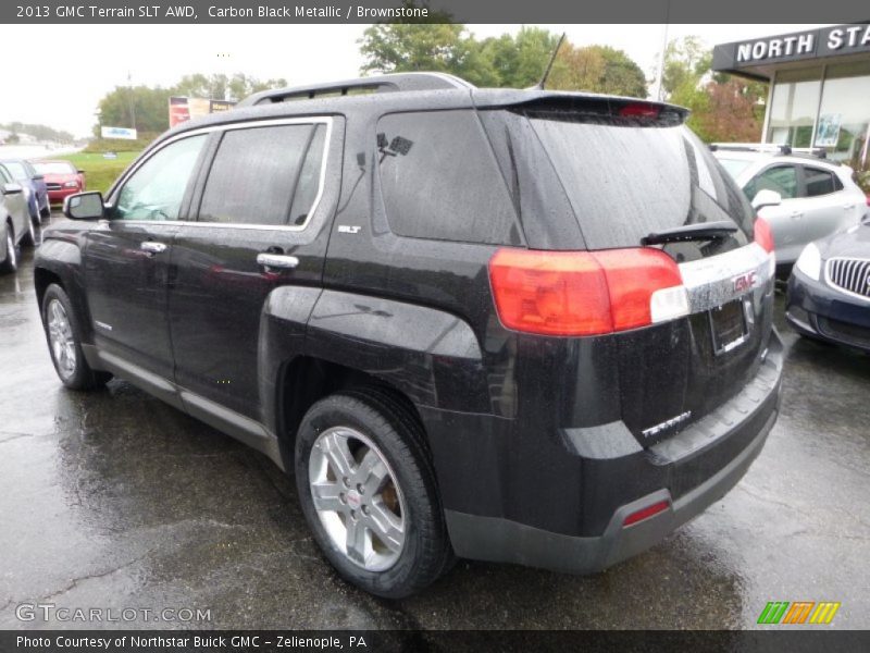 Carbon Black Metallic / Brownstone 2013 GMC Terrain SLT AWD