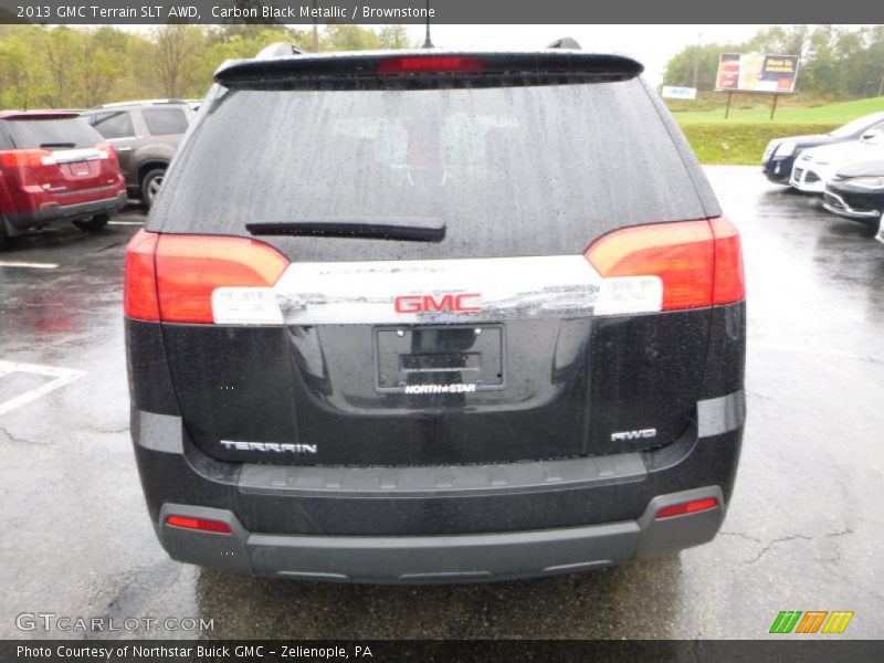 Carbon Black Metallic / Brownstone 2013 GMC Terrain SLT AWD