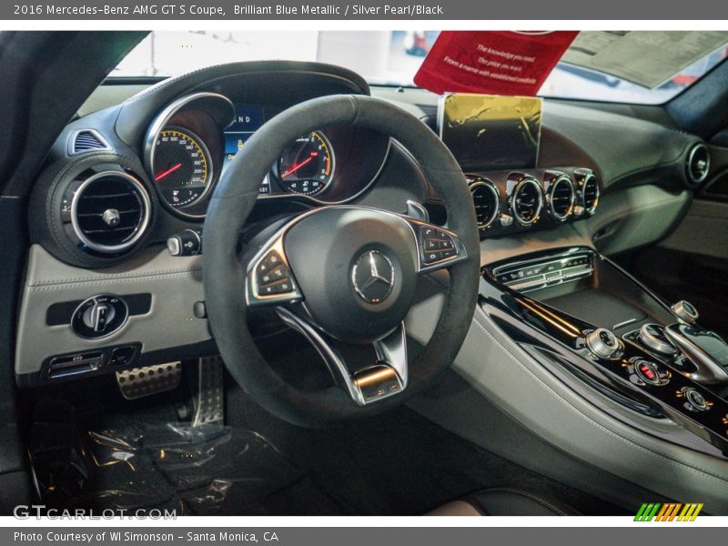 Silver Pearl/Black Interior - 2016 AMG GT S Coupe 
