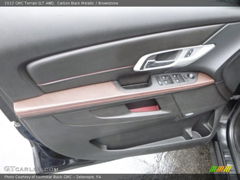 Carbon Black Metallic / Brownstone 2013 GMC Terrain SLT AWD