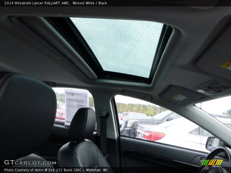 Wicked White / Black 2014 Mitsubishi Lancer RALLIART AWC