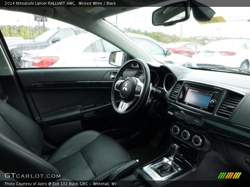 Wicked White / Black 2014 Mitsubishi Lancer RALLIART AWC