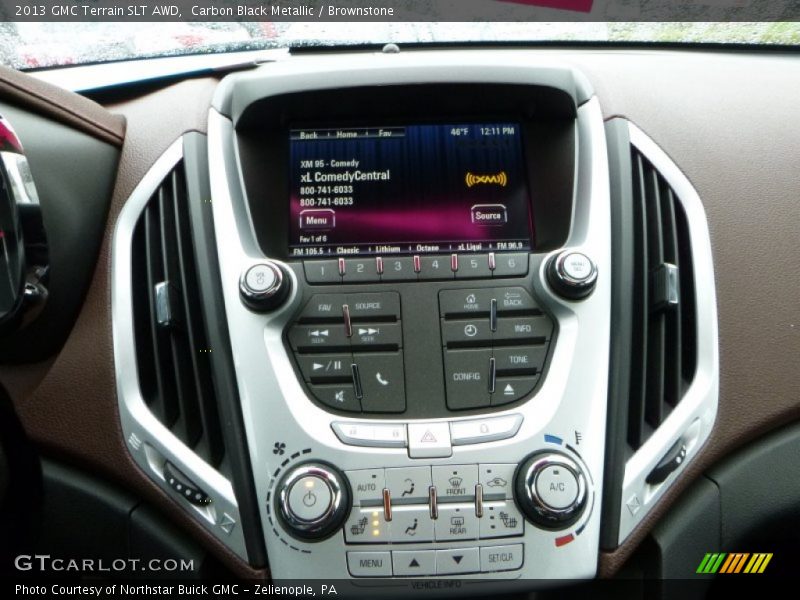 Carbon Black Metallic / Brownstone 2013 GMC Terrain SLT AWD