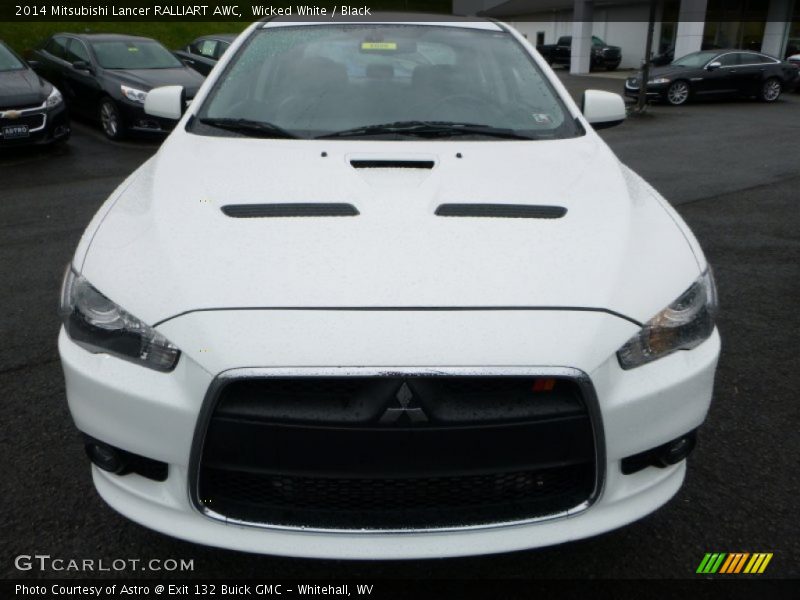 Wicked White / Black 2014 Mitsubishi Lancer RALLIART AWC