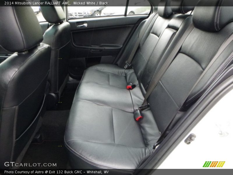 Wicked White / Black 2014 Mitsubishi Lancer RALLIART AWC