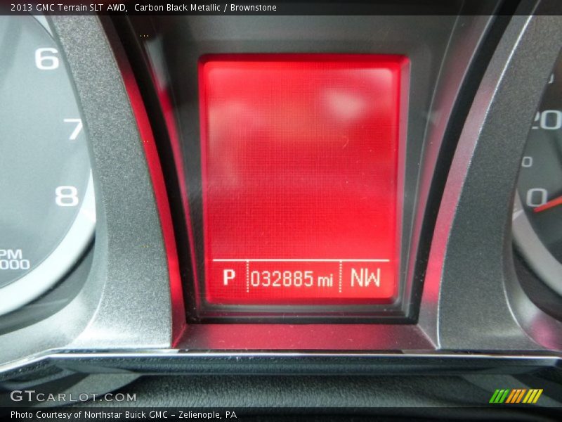 Carbon Black Metallic / Brownstone 2013 GMC Terrain SLT AWD