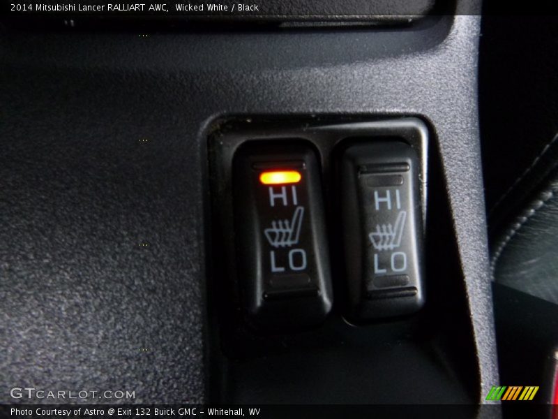 Wicked White / Black 2014 Mitsubishi Lancer RALLIART AWC