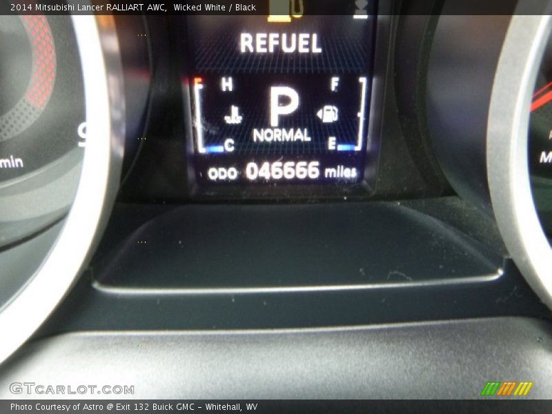 Wicked White / Black 2014 Mitsubishi Lancer RALLIART AWC