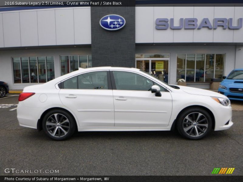 Crystal White Pearl / Slate Black 2016 Subaru Legacy 2.5i Limited