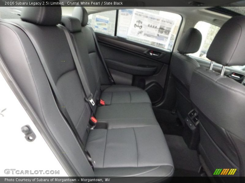 Crystal White Pearl / Slate Black 2016 Subaru Legacy 2.5i Limited