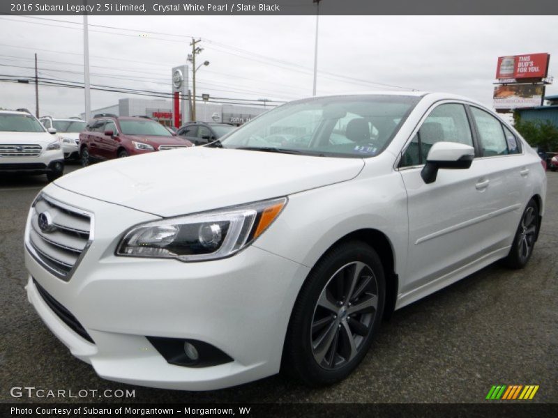 Crystal White Pearl / Slate Black 2016 Subaru Legacy 2.5i Limited