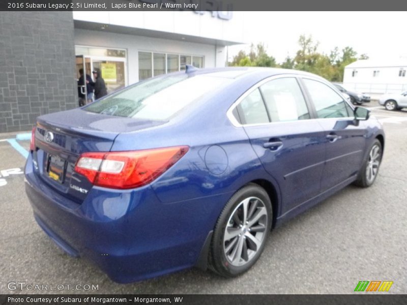 Lapis Blue Pearl / Warm Ivory 2016 Subaru Legacy 2.5i Limited