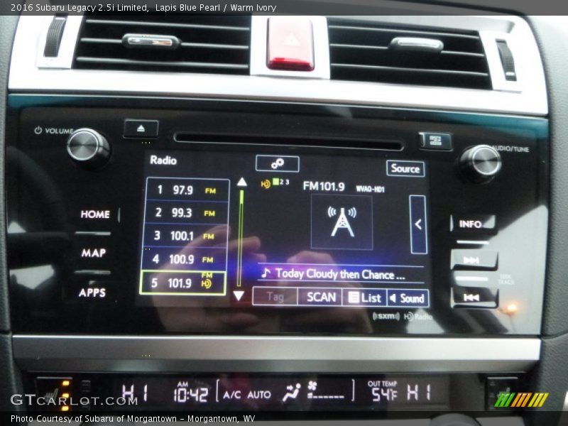 Lapis Blue Pearl / Warm Ivory 2016 Subaru Legacy 2.5i Limited