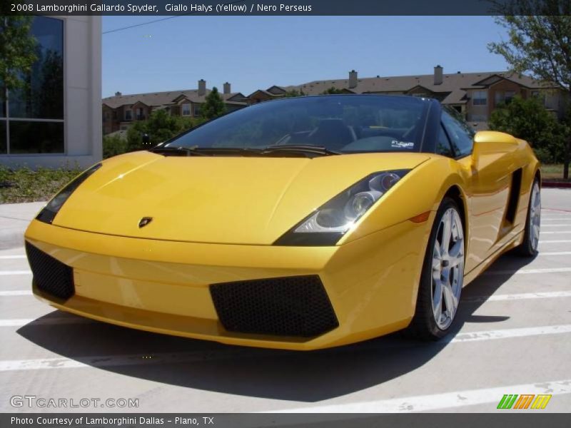 Giallo Halys (Yellow) / Nero Perseus 2008 Lamborghini Gallardo Spyder