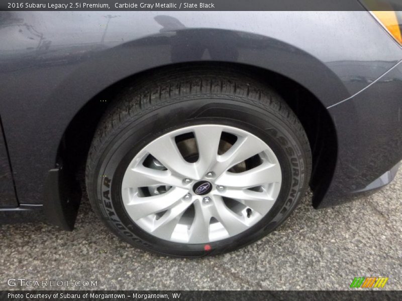 Carbide Gray Metallic / Slate Black 2016 Subaru Legacy 2.5i Premium