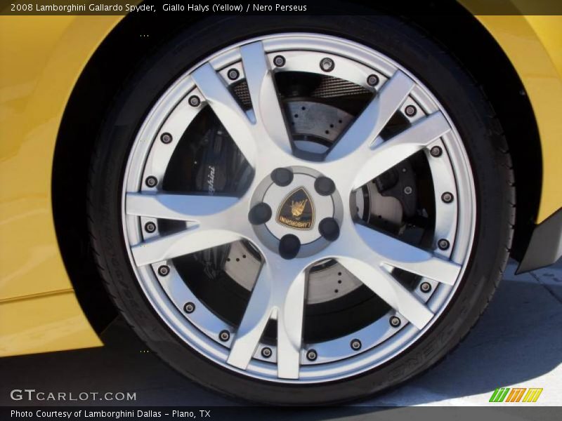 Giallo Halys (Yellow) / Nero Perseus 2008 Lamborghini Gallardo Spyder
