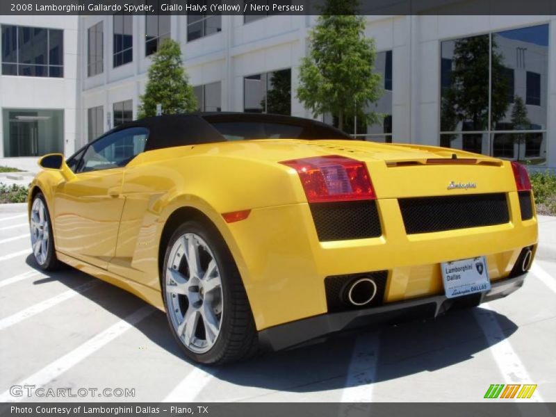 Giallo Halys (Yellow) / Nero Perseus 2008 Lamborghini Gallardo Spyder