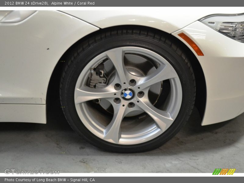Alpine White / Coral Red 2012 BMW Z4 sDrive28i