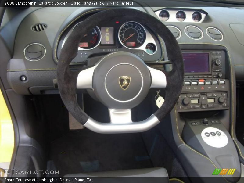 Giallo Halys (Yellow) / Nero Perseus 2008 Lamborghini Gallardo Spyder