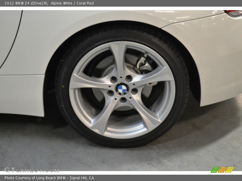 Alpine White / Coral Red 2012 BMW Z4 sDrive28i