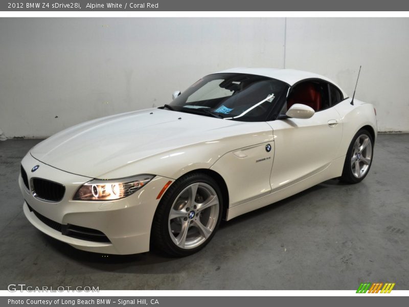 Alpine White / Coral Red 2012 BMW Z4 sDrive28i