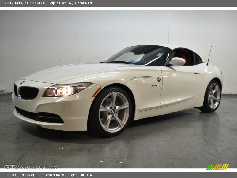 Alpine White / Coral Red 2012 BMW Z4 sDrive28i