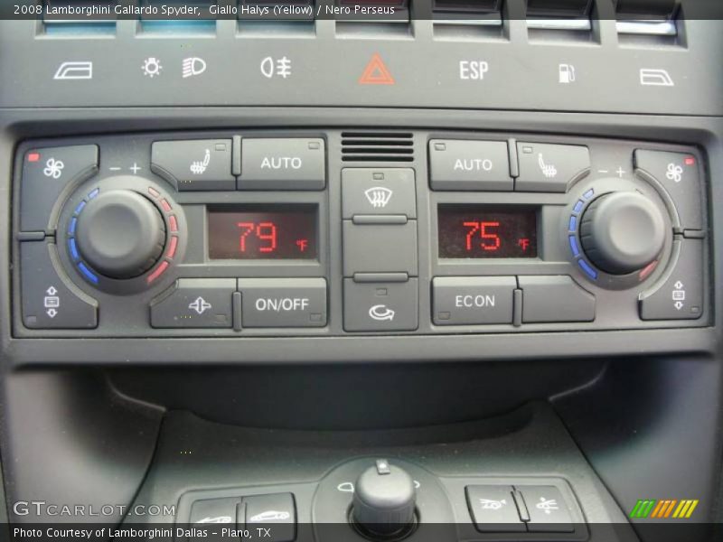 Giallo Halys (Yellow) / Nero Perseus 2008 Lamborghini Gallardo Spyder