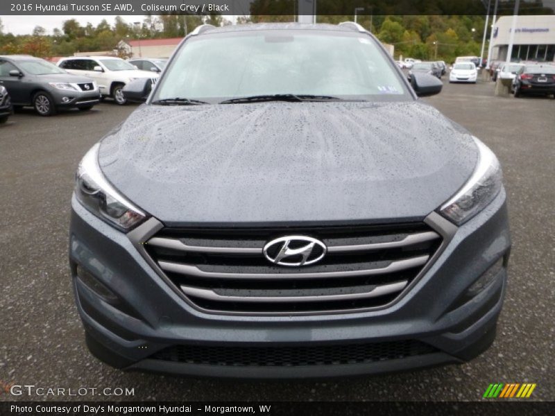 Coliseum Grey / Black 2016 Hyundai Tucson SE AWD