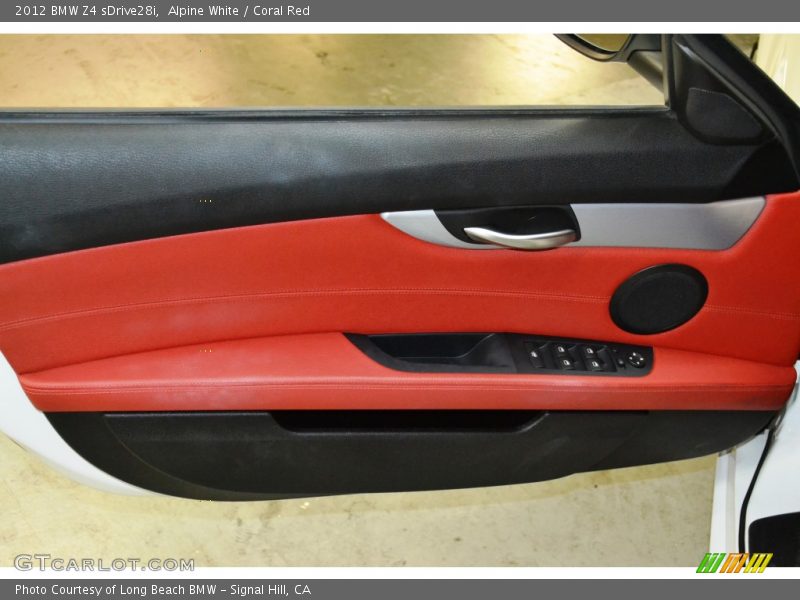 Alpine White / Coral Red 2012 BMW Z4 sDrive28i