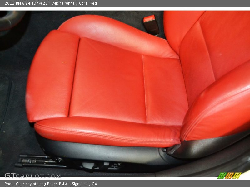 Alpine White / Coral Red 2012 BMW Z4 sDrive28i