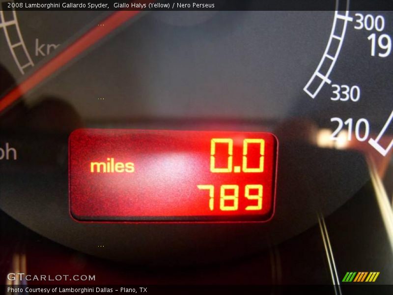 Giallo Halys (Yellow) / Nero Perseus 2008 Lamborghini Gallardo Spyder