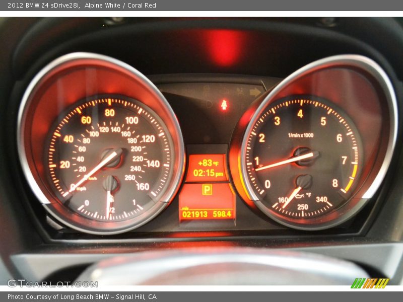 Alpine White / Coral Red 2012 BMW Z4 sDrive28i