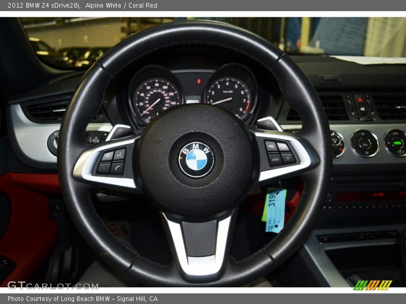 Alpine White / Coral Red 2012 BMW Z4 sDrive28i