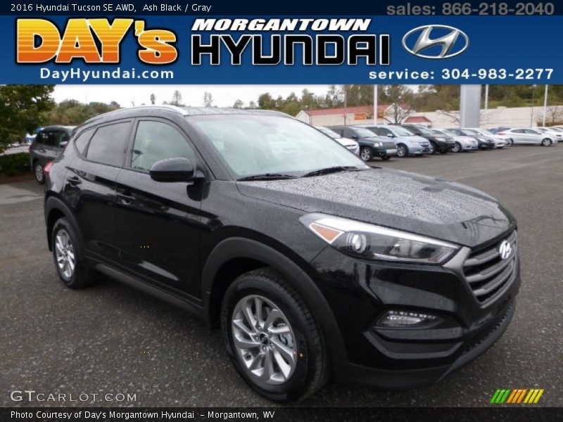 Ash Black / Gray 2016 Hyundai Tucson SE AWD