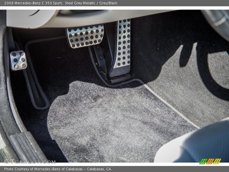 Steel Grey Metallic / Grey/Black 2009 Mercedes-Benz C 350 Sport