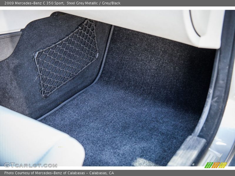Steel Grey Metallic / Grey/Black 2009 Mercedes-Benz C 350 Sport