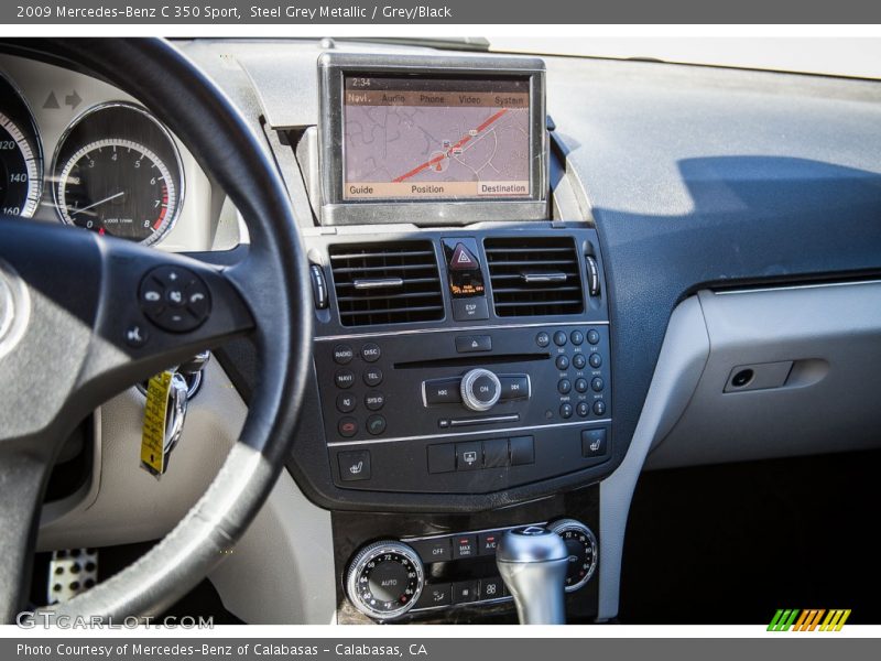 Steel Grey Metallic / Grey/Black 2009 Mercedes-Benz C 350 Sport
