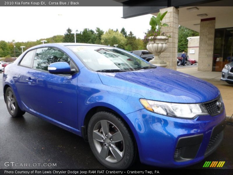 Corsa Blue / Black 2010 Kia Forte Koup EX