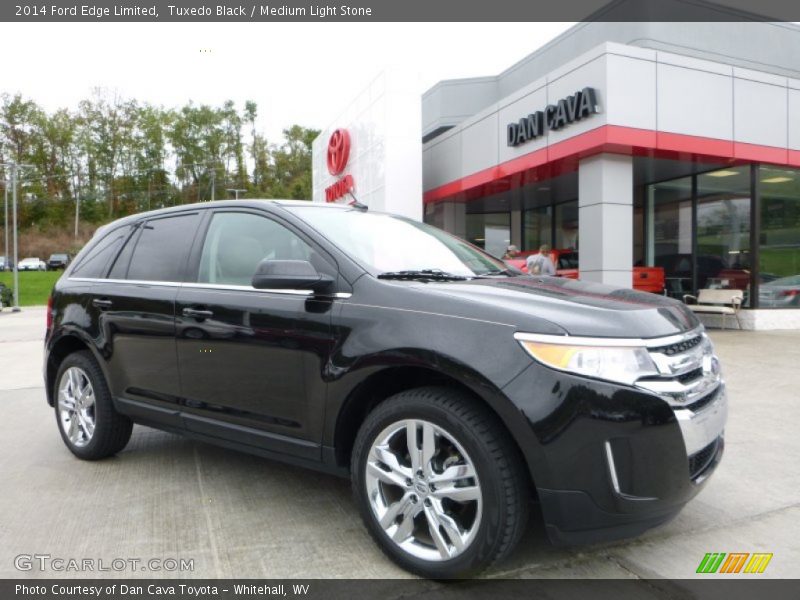 Tuxedo Black / Medium Light Stone 2014 Ford Edge Limited