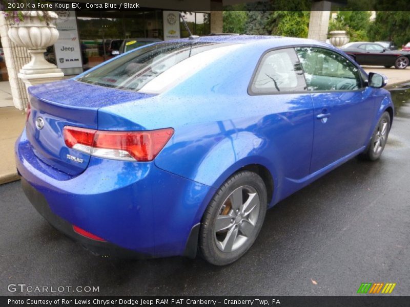 Corsa Blue / Black 2010 Kia Forte Koup EX